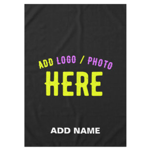 STYLISH MODERN CUSTOMIZABLE BLACK VERIFIED BRANDED TABLECLOTH