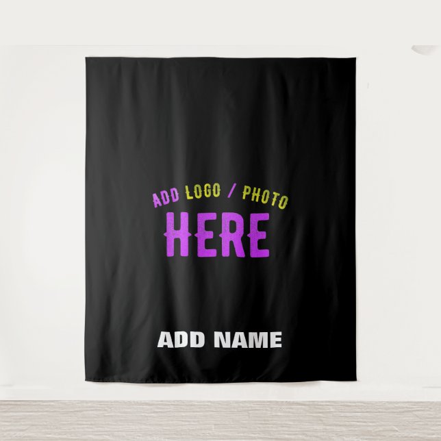STYLISH MODERN CUSTOMIZABLE BLACK VERIFIED BRANDED TAPESTRY (Front)