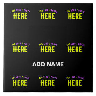 STYLISH MODERN CUSTOMIZABLE BLACK VERIFIED BRANDED TILE
