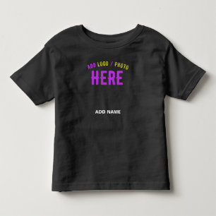 STYLISH MODERN CUSTOMIZABLE BLACK VERIFIED BRANDED TODDLER T-SHIRT