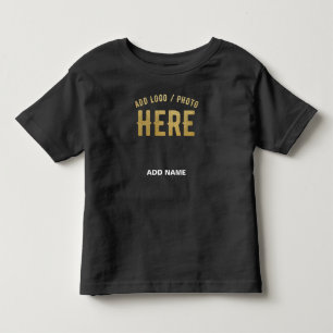 STYLISH MODERN CUSTOMIZABLE BLACK VERIFIED BRANDED TODDLER T-SHIRT