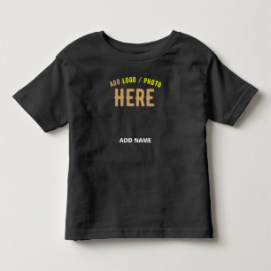 STYLISH MODERN CUSTOMIZABLE BLACK VERIFIED BRANDED TODDLER T-SHIRT