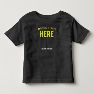STYLISH MODERN CUSTOMIZABLE BLACK VERIFIED BRANDED TODDLER T-SHIRT