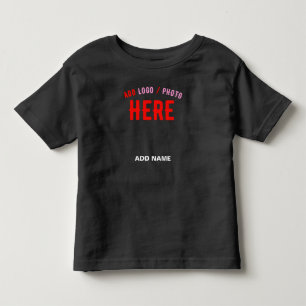 STYLISH MODERN CUSTOMIZABLE BLACK VERIFIED BRANDED TODDLER T-SHIRT