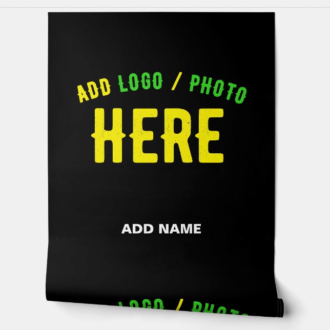 STYLISH MODERN CUSTOMIZABLE BLACK VERIFIED BRANDED WALLPAPER (Unrolling)