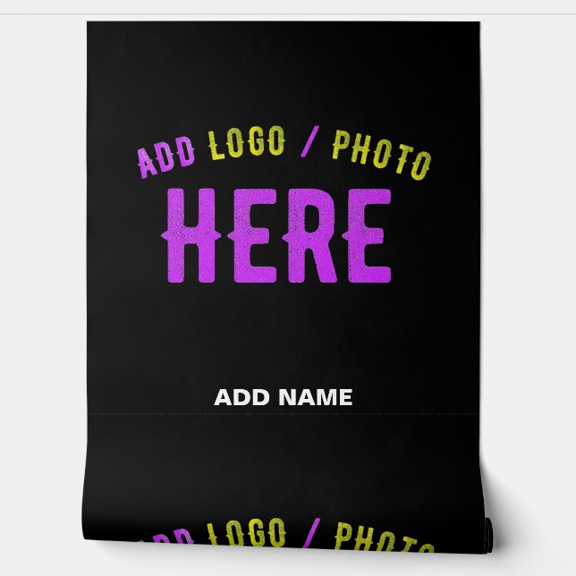 STYLISH MODERN CUSTOMIZABLE BLACK VERIFIED BRANDED WALLPAPER (Unrolling)