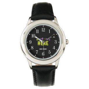 STYLISH MODERN CUSTOMIZABLE BLACK VERIFIED BRANDED WATCH