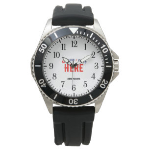 STYLISH MODERN CUSTOMIZABLE BLACK VERIFIED BRANDED WATCH