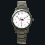 STYLISH MODERN CUSTOMIZABLE BLACK VERIFIED BRANDED WATCH<br><div class="desc">THIS IS A DESIGN FITTING FOR EVERYONE.YOU CAN CHANGE, RESIZE OR ADD LOGO, PHOTO, TEXT AND COLOURS THE WAY YOU LIKE.THANK YOU.</div>