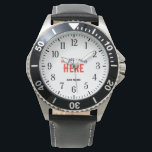STYLISH MODERN CUSTOMIZABLE BLACK VERIFIED BRANDED WATCH<br><div class="desc">THIS IS A DESIGN FITTING FOR EVERYONE.YOU CAN CHANGE, RESIZE OR ADD LOGO, PHOTO, TEXT AND COLOURS THE WAY YOU LIKE.THANK YOU.</div>