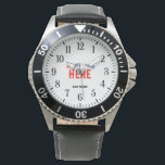 STYLISH MODERN CUSTOMIZABLE BLACK VERIFIED BRANDED WATCH<br><div class="desc">THIS IS A DESIGN FITTING FOR EVERYONE.YOU CAN CHANGE, RESIZE OR ADD LOGO, PHOTO, TEXT AND COLOURS THE WAY YOU LIKE.THANK YOU.</div>