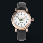 STYLISH MODERN CUSTOMIZABLE BLACK VERIFIED BRANDED WATCH<br><div class="desc">THIS IS A DESIGN FITTING FOR EVERYONE.YOU CAN CHANGE, RESIZE OR ADD LOGO, PHOTO, TEXT AND COLOURS THE WAY YOU LIKE.THANK YOU.</div>