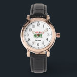 STYLISH MODERN CUSTOMIZABLE BLACK VERIFIED BRANDED WATCH<br><div class="desc">THIS IS A DESIGN FITTING FOR EVERYONE.YOU CAN CHANGE, RESIZE OR ADD LOGO, PHOTO, TEXT AND COLOURS THE WAY YOU LIKE.THANK YOU.</div>
