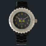 STYLISH MODERN CUSTOMIZABLE BLACK VERIFIED BRANDED WATCH<br><div class="desc">THIS IS A DESIGN FITTING FOR EVERYONE.YOU CAN CHANGE, RESIZE OR ADD LOGO, PHOTO, TEXT AND COLOURS THE WAY YOU LIKE.THANK YOU.</div>