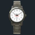 STYLISH MODERN CUSTOMIZABLE BLACK VERIFIED BRANDED WATCH<br><div class="desc">THIS IS A DESIGN FITTING FOR EVERYONE.YOU CAN CHANGE, RESIZE OR ADD LOGO, PHOTO, TEXT AND COLOURS THE WAY YOU LIKE.THANK YOU.</div>