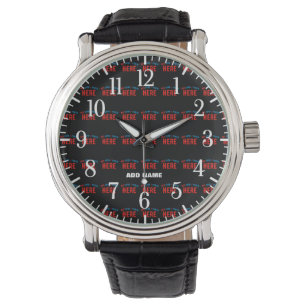 STYLISH MODERN CUSTOMIZABLE BLACK VERIFIED BRANDED WATCH
