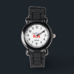 STYLISH MODERN CUSTOMIZABLE BLACK VERIFIED BRANDED WATCH<br><div class="desc">THIS IS A DESIGN FITTING FOR EVERYONE.YOU CAN CHANGE, RESIZE OR ADD LOGO, PHOTO, TEXT AND COLOURS THE WAY YOU LIKE.THANK YOU.</div>