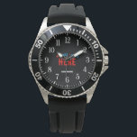 STYLISH MODERN CUSTOMIZABLE BLACK VERIFIED BRANDED WATCH<br><div class="desc">THIS IS A DESIGN FITTING FOR EVERYONE.YOU CAN CHANGE, RESIZE OR ADD LOGO, PHOTO, TEXT AND COLOURS THE WAY YOU LIKE.THANK YOU.</div>