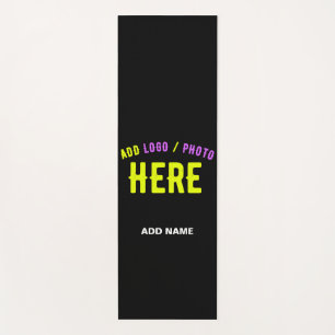 STYLISH MODERN CUSTOMIZABLE BLACK VERIFIED BRANDED YOGA MAT