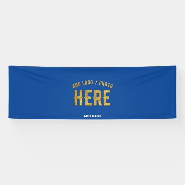 STYLISH MODERN CUSTOMIZABLE BLUE VERIFIED BRANDED BANNER (Horizontal)