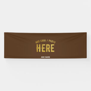 STYLISH MODERN CUSTOMIZABLE BROWN VERIFIED BRANDED BANNER