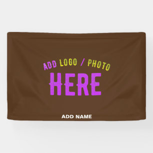 STYLISH MODERN CUSTOMIZABLE BROWN VERIFIED BRANDED BANNER