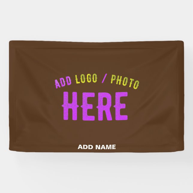 STYLISH MODERN CUSTOMIZABLE BROWN VERIFIED BRANDED BANNER (Horizontal)