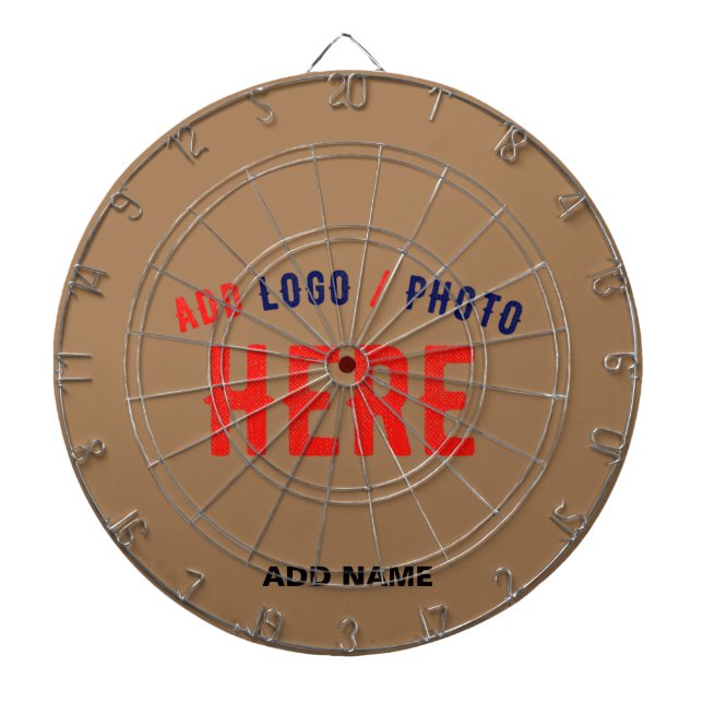STYLISH MODERN CUSTOMIZABLE BROWN VERIFIED BRANDED DARTBOARD (Front)
