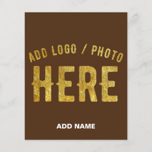 STYLISH MODERN CUSTOMIZABLE BROWN VERIFIED BRANDED FLYER