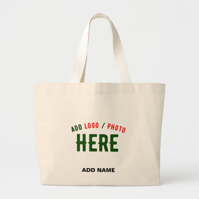 STYLISH MODERN CUSTOMIZABLE BROWN VERIFIED BRANDED LARGE TOTE BAG (Front)