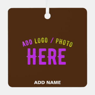 STYLISH MODERN CUSTOMIZABLE BROWN VERIFIED BRANDED METAL ORNAMENT