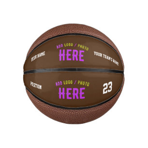 STYLISH MODERN CUSTOMIZABLE BROWN VERIFIED BRANDED MINI BASKETBALL