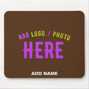 STYLISH MODERN CUSTOMIZABLE BROWN VERIFIED BRANDED MOUSE PAD