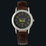 STYLISH MODERN CUSTOMIZABLE BROWN VERIFIED BRANDED WATCH<br><div class="desc">THIS IS A DESIGN FITTING FOR EVERYONE.YOU CAN CHANGE, RESIZE OR ADD LOGO, PHOTO, TEXT AND COLOURS THE WAY YOU LIKE.THANK YOU.</div>