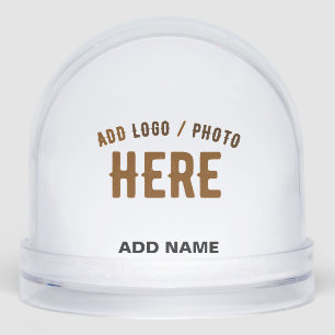 STYLISH MODERN CUSTOMIZABLE CLEAR VERIFIED BRANDED SNOWGLOBE
