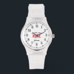 STYLISH MODERN CUSTOMIZABLE CLEAR VERIFIED BRANDED WATCH<br><div class="desc">THIS IS A DESIGN FITTING FOR EVERYONE.YOU CAN CHANGE, RESIZE OR ADD LOGO, PHOTO, TEXT AND COLOURS THE WAY YOU LIKE.THANK YOU.</div>