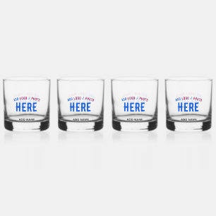 STYLISH MODERN CUSTOMIZABLE CLEAR VERIFIED BRANDED WHISKEY GLASS