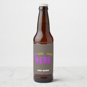 STYLISH MODERN CUSTOMIZABLE COFFEE VERIFIED BRAND BEER BOTTLE LABEL
