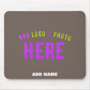 STYLISH MODERN CUSTOMIZABLE COFFEE VERIFIED BRAND MOUSE PAD