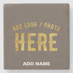 STYLISH MODERN CUSTOMIZABLE COFFEE VERIFIED BRAND STONE COASTER
