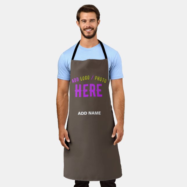 STYLISH MODERN CUSTOMIZABLE COFFEE VERIFIED BRANDE APRON (Worn)