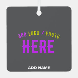 STYLISH MODERN CUSTOMIZABLE GREY VERIFIED BRANDED METAL ORNAMENT