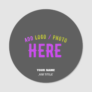 STYLISH MODERN CUSTOMIZABLE GREY VERIFIED BRANDED NAME TAG