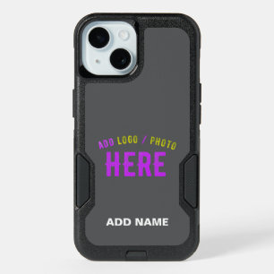 STYLISH MODERN CUSTOMIZABLE GREY VERIFIED BRANDED iPhone 15 CASE