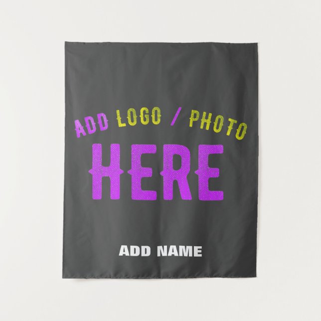 STYLISH MODERN CUSTOMIZABLE GREY VERIFIED BRANDED TAPESTRY (Front)
