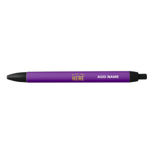 STYLISH MODERN CUSTOMIZABLE INDIGO VERIFIED BRAND BLACK INK PEN
