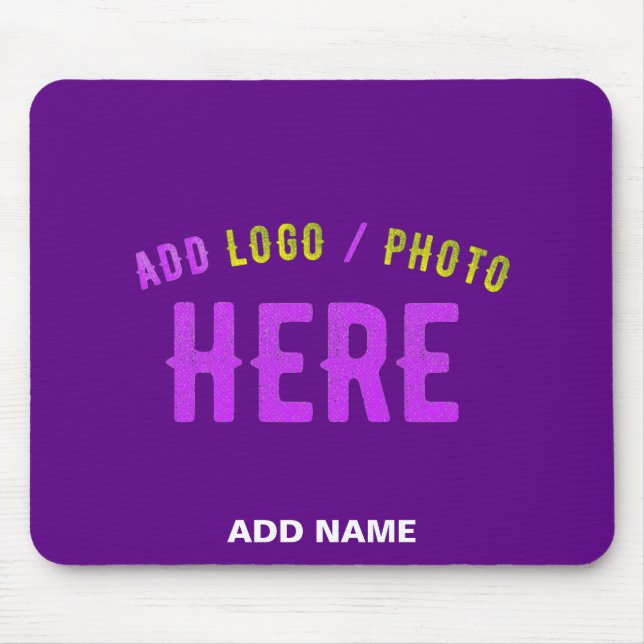 STYLISH MODERN CUSTOMIZABLE INDIGO VERIFIED BRAND MOUSE PAD (Front)