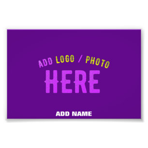 STYLISH MODERN CUSTOMIZABLE INDIGO VERIFIED BRAND PHOTO PRINT