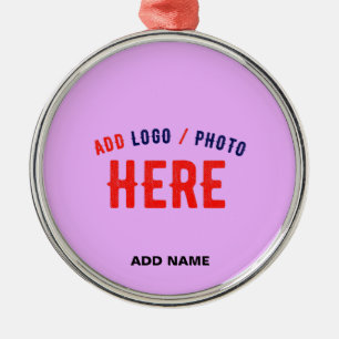 STYLISH MODERN CUSTOMIZABLE MAUVE VERIFIED BRANDED METAL ORNAMENT