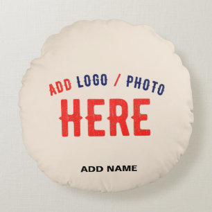 STYLISH MODERN CUSTOMIZABLE NATURAL VERIFIED BRAND ROUND PILLOW